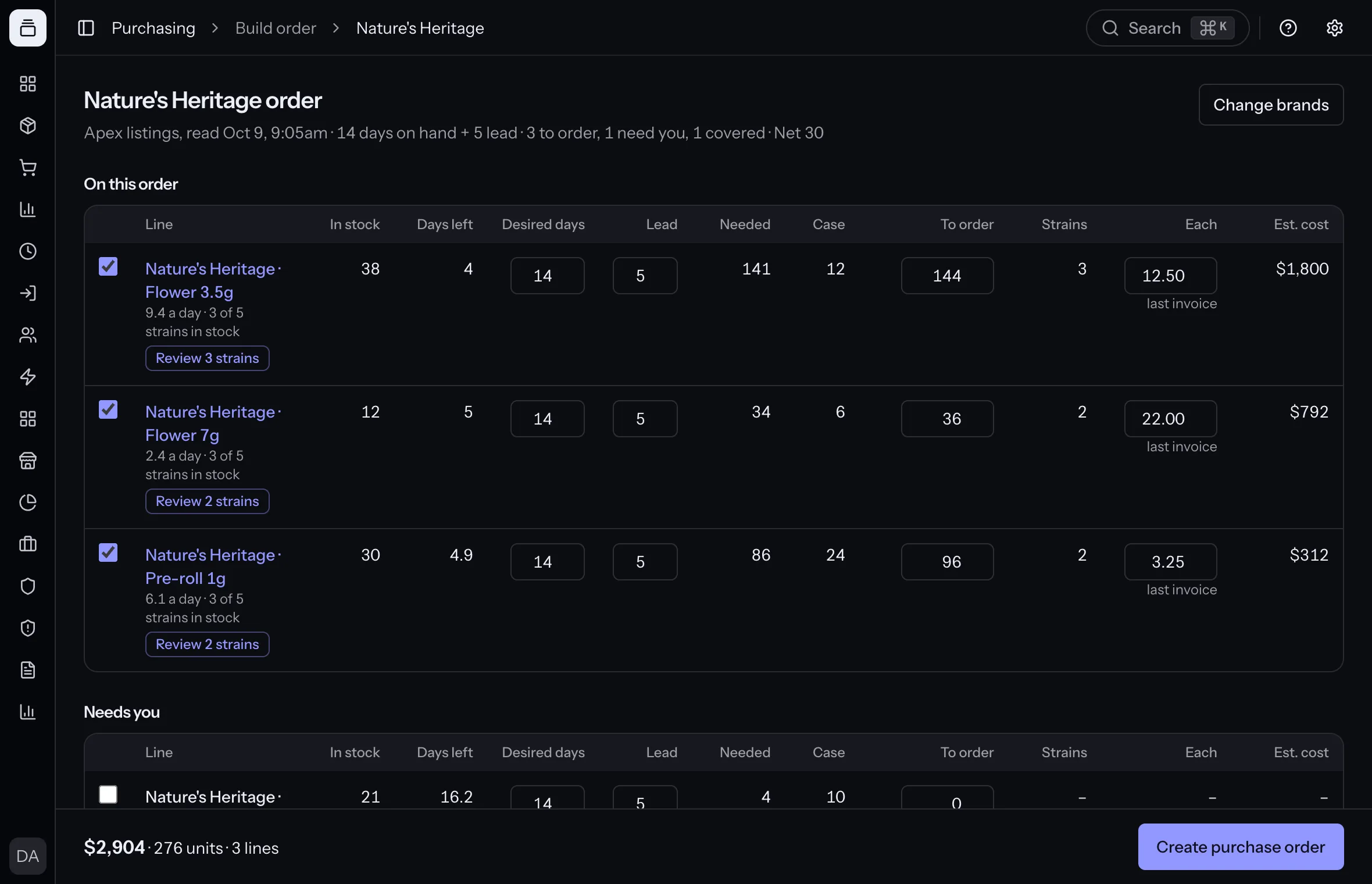Build order